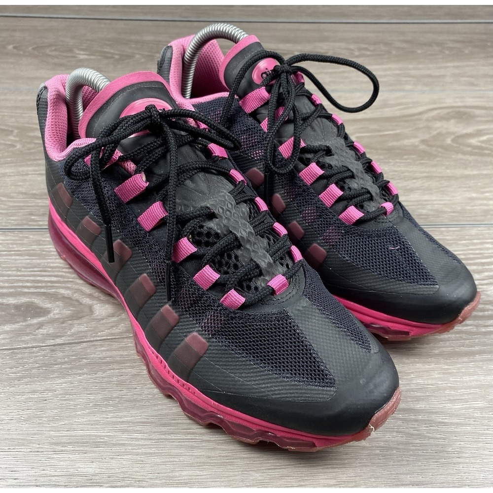 Nike Air‎ Max 95 Black Pink Womens 8 Youth 6.5Y Running Shoes 512076-003